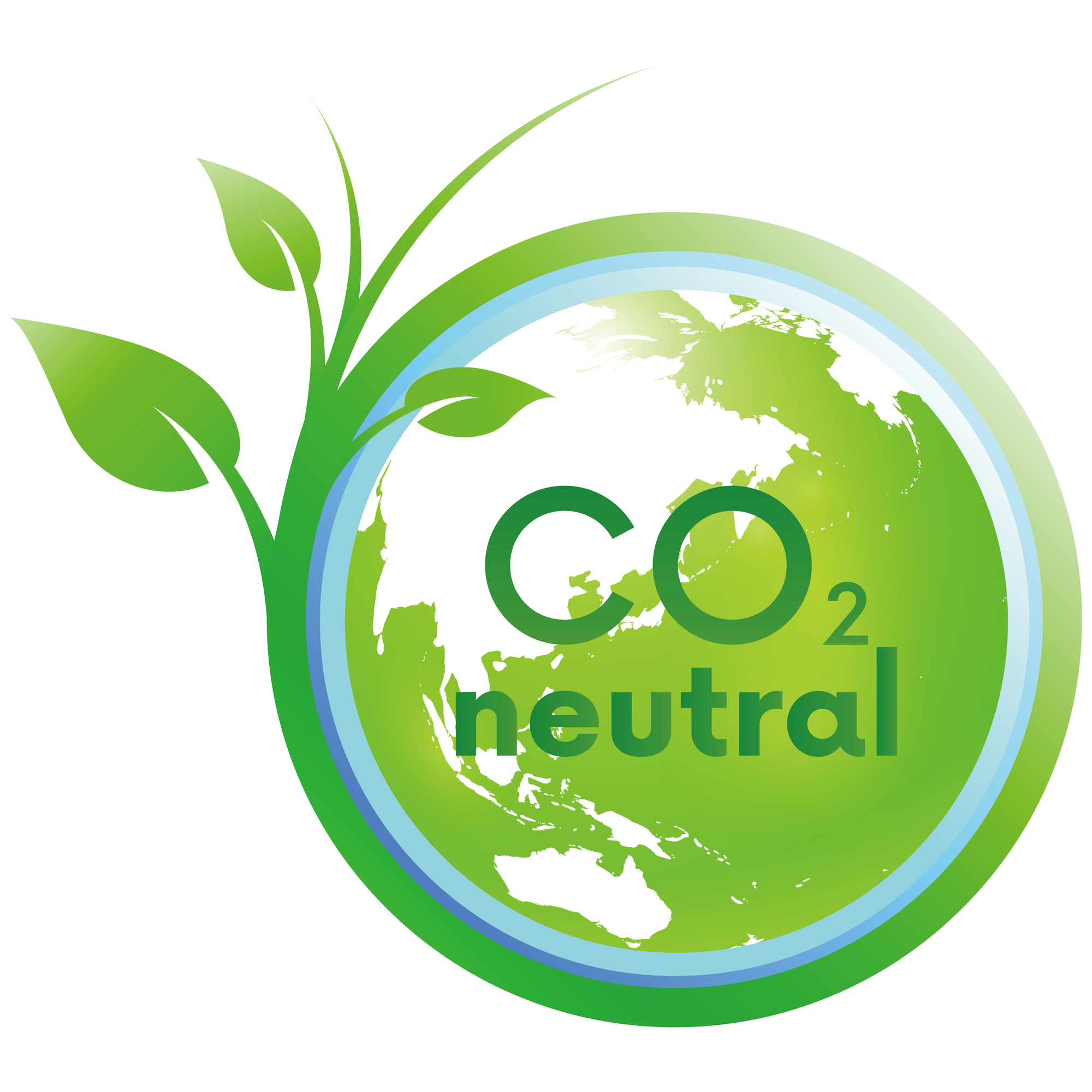 環境に配慮した太陽光パネルと風力発電の施設